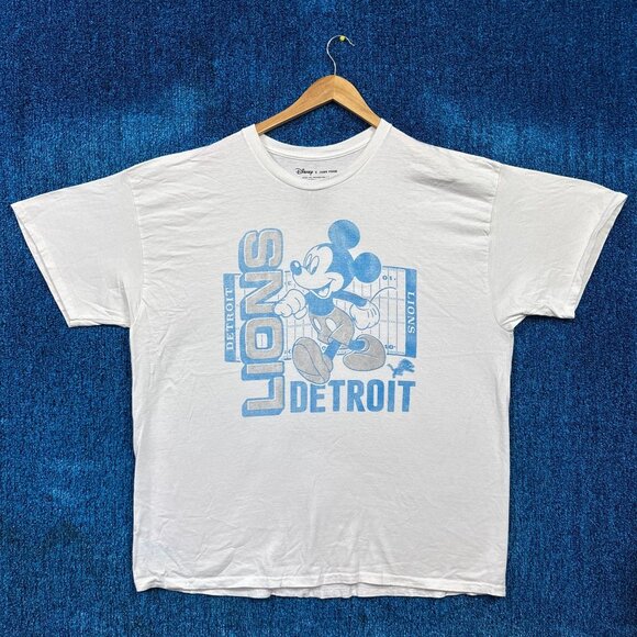 Disney x Detroit Lions Mickey Mouse Oversize Gridiron Tee XL - Picture 1 of 4